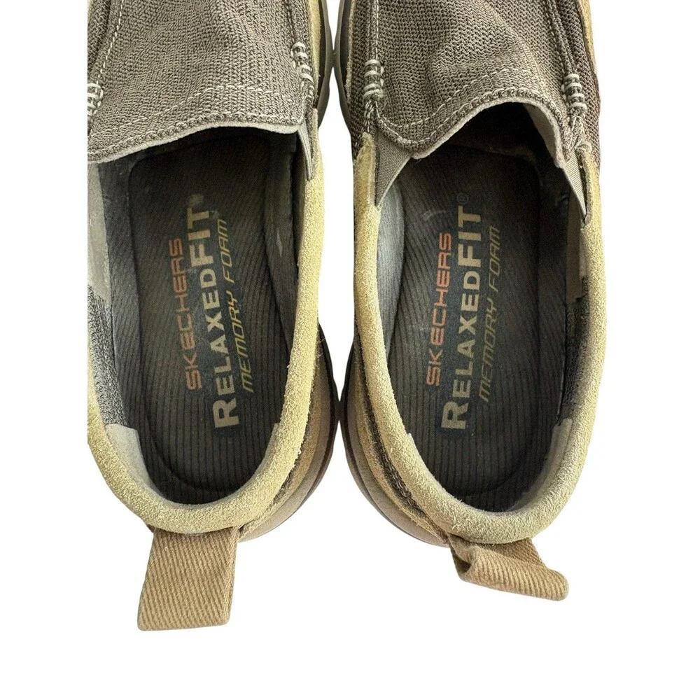 Skechers Superior Milford Sneakers Mens 9 Relaxed Fit Slip-on Casual Shoes Brown
